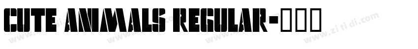 Cute Animals Regular字体转换